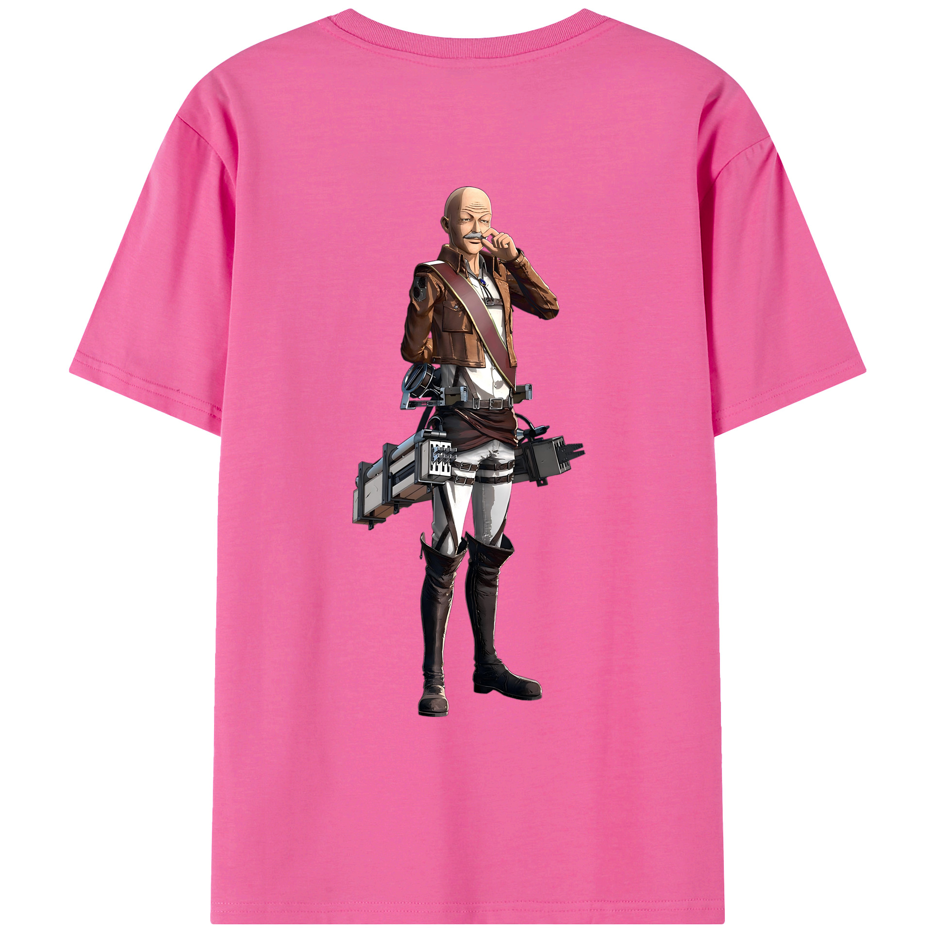 （画像用） 進撃の巨人 ドット·ピクシス Attack on Titan Dot Pixis レディース半袖Tシャツ(バックプリント)